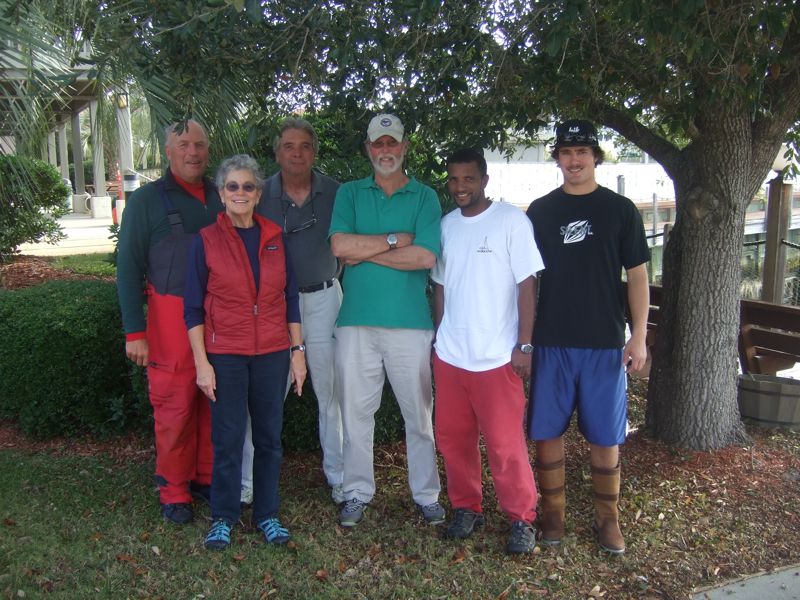 The crew:  Jake, Marnie, Dave, Ted, Leo, Pete at MBYC