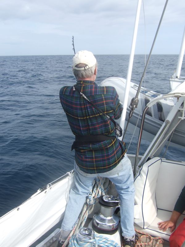 Ted fighting his tuna