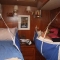 Jake in his bunk note leecloth